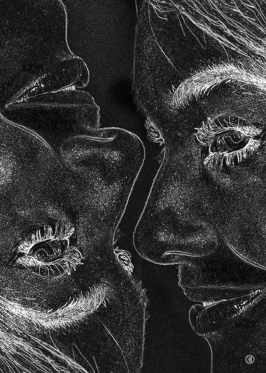 Цифровое искусство под названием "THEY" - Oxana Kolyagina, Подлинное произведение искусства, Цифровая живопись