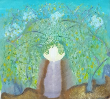 Painting titled "Um caminho livre" by Eloisio Valadao, Original Artwork, Oil