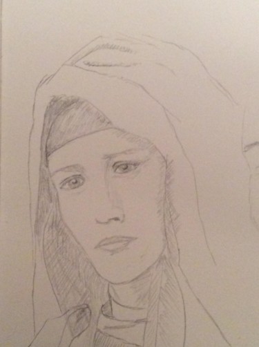 Zeichnungen mit dem Titel "Maria" von Stefan Dhein, Original-Kunstwerk, Bleistift