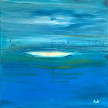 Painting titled "Oasis" by Vincent Arin, Original Artwork, Oil