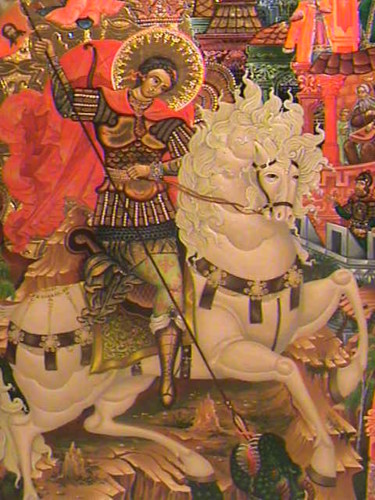 St. George Картина под названием "St. George" - Art Levka, Подлинное произведение искусства, Темпера