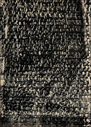 Peinture intitulée "MONOTYPE NOIR 05" par Alain Lamy, Œuvre d'art originale