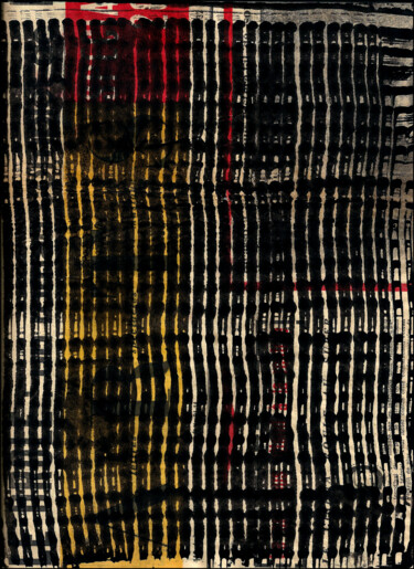 Peinture intitulée "MONOTYPE NOIR 16" par Alain Lamy, Œuvre d'art originale
