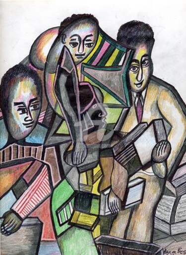 Dessin intitulée "Charter pour les in…" par Armand Pascal Aniambossou, Œuvre d'art originale