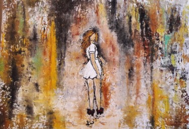 绘画 标题为“Le Passage vers Dem…” 由Christiane Guerry, 原创艺术品, 丙烯 安装在木质担架架上