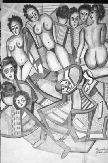 Dessin intitulée "027.jpg" par Armand Pascal Aniambossou, Œuvre d'art originale