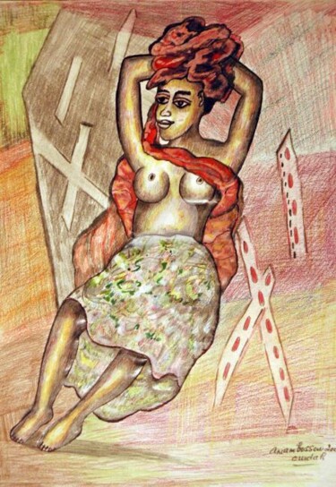 Dessin intitulée "032.jpg" par Armand Pascal Aniambossou, Œuvre d'art originale