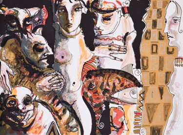 印花与版画 标题为“Conspiracion” 由Juan Sebastian Barbera, 原创艺术品, 光刻技术