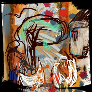 Digital Arts titled "Poules à la ferme..." by Jacky Patin, Original Artwork
