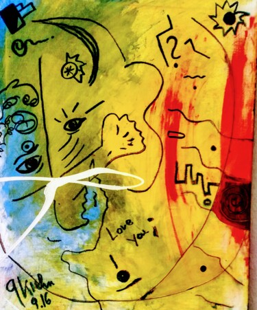 Painting titled "The Embrace" by Georg Kiehn, Original Artwork