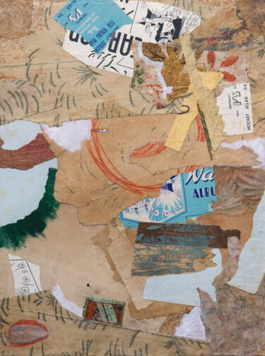 Collages titled "Rise you feel it all" by Donald Mcleman, Original Artwork, Collages Mounted on Wood Panel