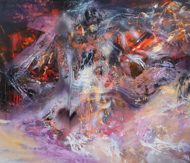 CHROMATIC RELATIONSHIPS BETWEEN THE DREAMS Schilderij getiteld "CHROMATIC RELATIONS…" door Kloska Ovidiu, Origineel Kunstwerk, Acryl Gemonteerd op Frame voor houten br…