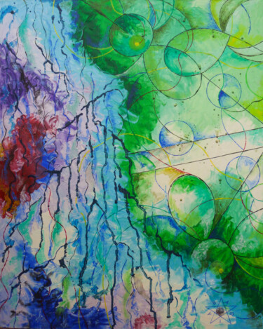 Painting titled "Spring Water" by Dragos Bagia, Original Artwork, Oil