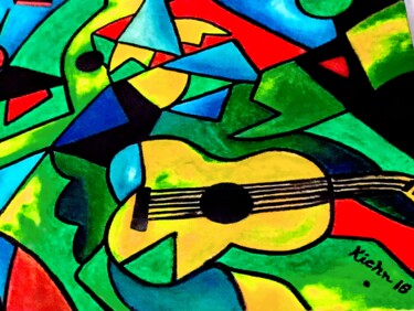 Painting titled "The Concert" by Georg Kiehn, Original Artwork, Acrylic