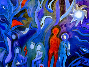 Painting titled "Evolution" by Georg Kiehn, Original Artwork, Acrylic