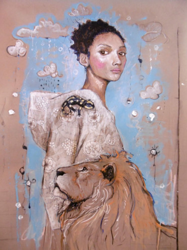 Peinture intitulée "Sans titre" par Catherine Cornec, Œuvre d'art originale, Huile