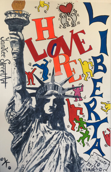 hommage Pittura intitolato "hommage" da Ykstreetart, Opera d'arte originale, Acrilico