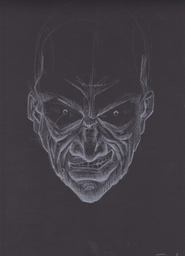 Cruel Old Man Dessin intitulée "Cruel Old Man" par Franck Renaud, Œuvre d'art originale, Crayon