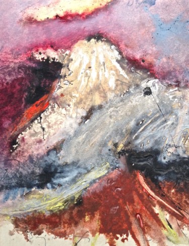 Painting titled "Pear study" by Baruj Salinas, Original Artwork, Gouache