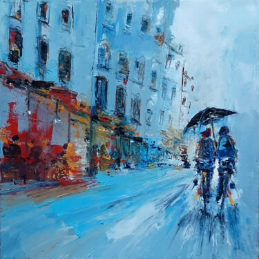 Peinture intitulée "n° 967  Balade de N…" par Christian Raffin, Œuvre d'art originale, Huile