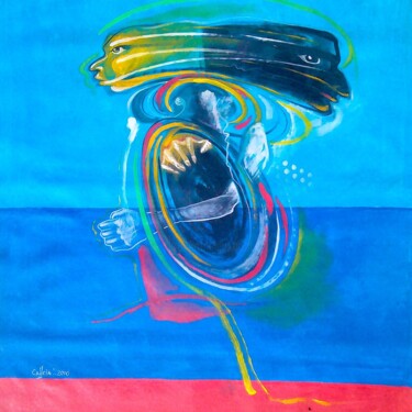 Pintura titulada "La Actualización de…" por Ezequiel Eduardo Calleja Pérez, Obra de arte original, Acrílico