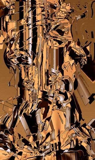 제목이 "abstrakcja sepia 2"인 디지털 아트 Małgorzata Krasucka로, 원작