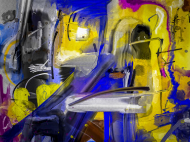 Navigation-2. Limited Edition Abstract PRINT. 绘画 标题为“Navigation-2. Limit…” 由Retne, 原创艺术品, 数字油画