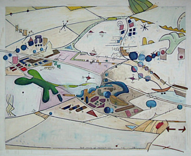 Painting titled "The Dawn Of Project…" by Gerald Shepherd F.F.P.S., Original Artwork, Oil