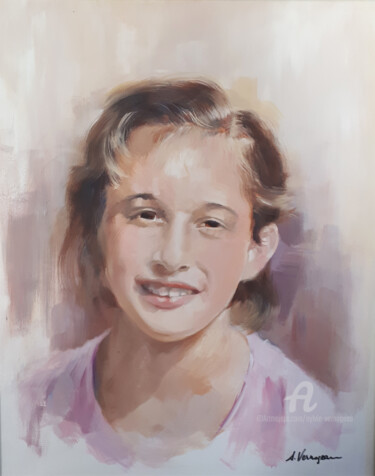 Peinture intitulée "Ignès" par Sylvie Vernageau, Œuvre d'art originale, Huile