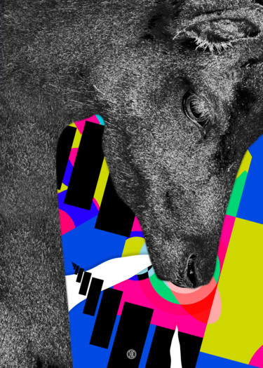 Цифровое искусство под названием "gentle deer" - Oxana Kolyagina, Подлинное произведение искусства, Цифровая живопись