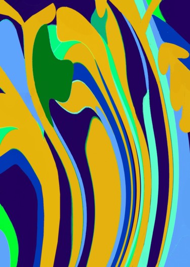 Digital Arts titled "Orchard" by Peter Jalesh, Original Artwork, Digital Painting
