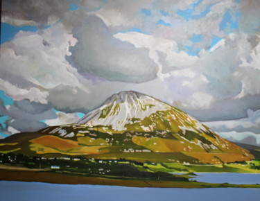 Swirling Clouds Round Errigal, Ireland Ζωγραφική με τίτλο "Swirling Clouds Rou…" από Emma Cownie, Αυθεντικά έργα τέχνης, Λάδι
