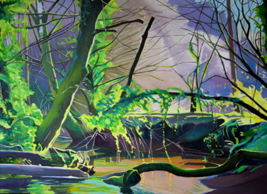 Painting titled "The Bend in the Ste…" by Emma Cownie, Original Artwork, Oil