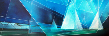Malerei mit dem Titel "Sails composition #1" von Ernst Kruijff, Original-Kunstwerk, Acryl