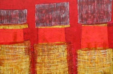 Printmaking titled "promenade entre amis" by Christine Vannier, Original Artwork, Engraving