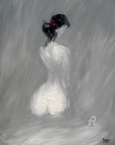 Painting titled "Softness" by Tran Tuan, Original Artwork, Oil