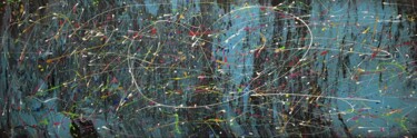 「DEEP」というタイトルの絵画 Rick Smithによって, オリジナルのアートワーク, アクリル ウッドストレッチャーフレームにマウント