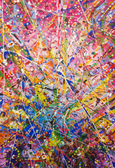 Painting titled "KHUSHI" by Dragos Bagia, Original Artwork, Oil