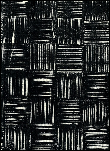 Gravures & estampes intitulée "MONOTYPE NOIR PAPIE…" par Alain Lamy, Œuvre d'art originale