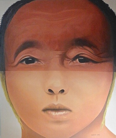 Peinture intitulée "The same other 2" par Nathalie Si Pié, Œuvre d'art originale, Huile