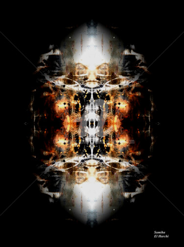 Digital Arts titled "Cocon" by Samiha El Harchi (Sam), Original Artwork, Digital Painting