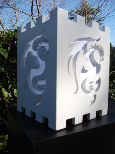 Design titled "Lampe dragon 1" by Bois-Grisel, Original Artwork, Luminaire