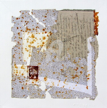 Peinture intitulée "MT n°61" par Anne-Marie Mary, Œuvre d'art originale, Collages Monté sur Châssis en bois