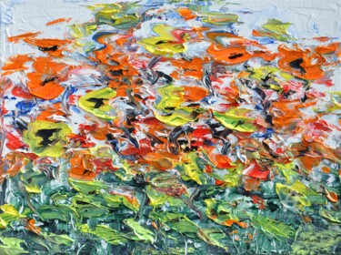 Small Meadow Peinture intitulée "Small Meadow" par Daniel Urbaník, Œuvre d'art originale, Huile