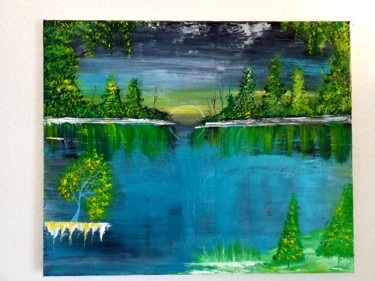 Paysage à l acrylique