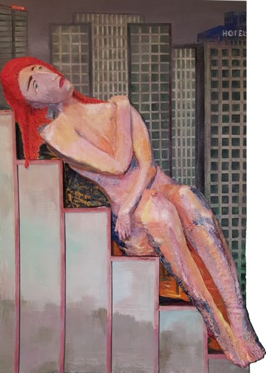 Peinture intitulée "FLASHBACK" par André Carpin, Œuvre d'art originale, Huile