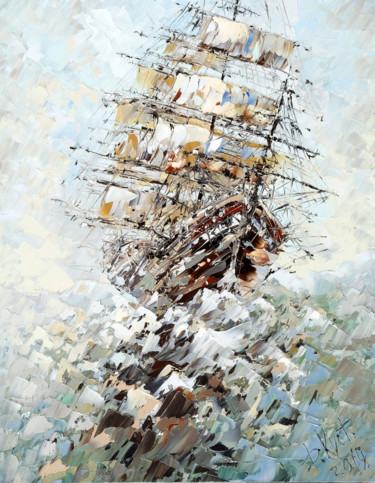 Wind of hope Картина под названием "Wind of hope" - Dmitry Kustanovich, Подлинное произведение искусства, Масло Установлен на Деревянная…