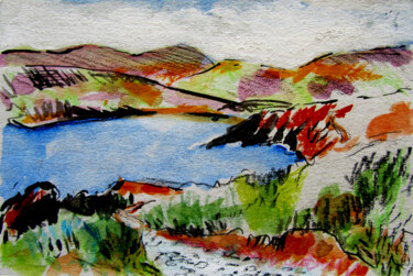 Peinture intitulée "CAP BEAR" par Alain Lamy, Œuvre d'art originale, Aquarelle