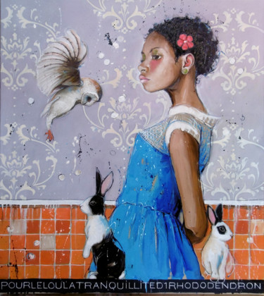 Peinture intitulée "Pour le Lou la tran…" par Catherine Cornec, Œuvre d'art originale
