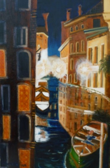 Peinture intitulée "B60-Rio de la Sensa…" par Lucien Dufour, Œuvre d'art originale, Huile